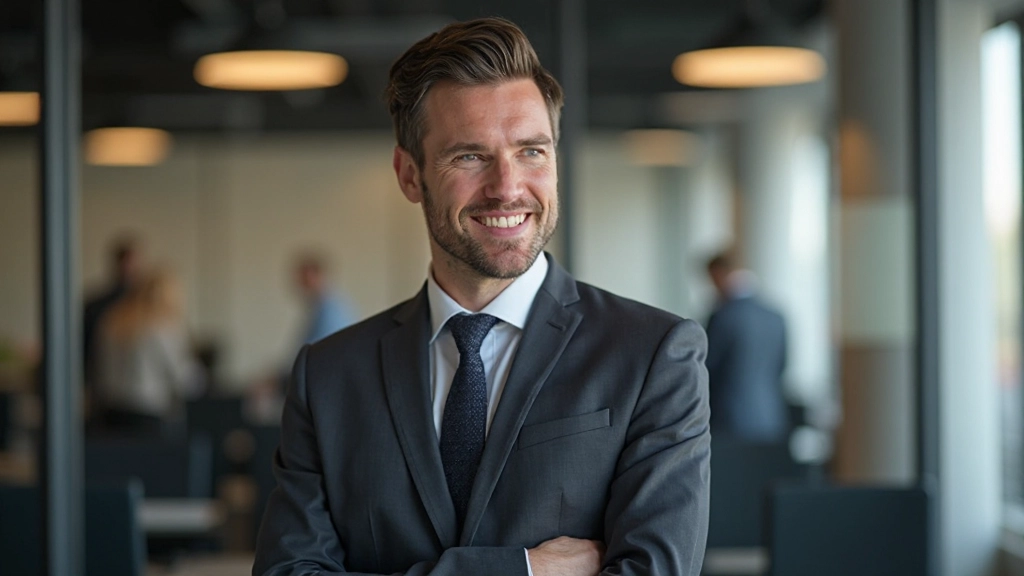 Close-up van twee mensen in professionele kleding die elkaar aankijken tijdens het begin van een gesprek, met verwachtingsvolle gezichtsuitdrukking