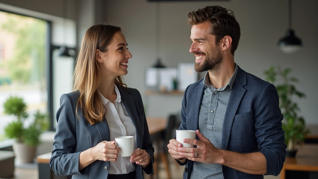 Twee mensen in een rustige setting voeren een diepgaand gesprek met volle aandacht